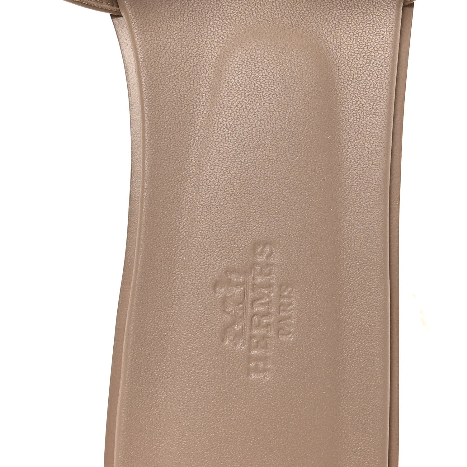 Hermes Box Calfskin Oran Sandals 41 Beige Mastic 7 of 9