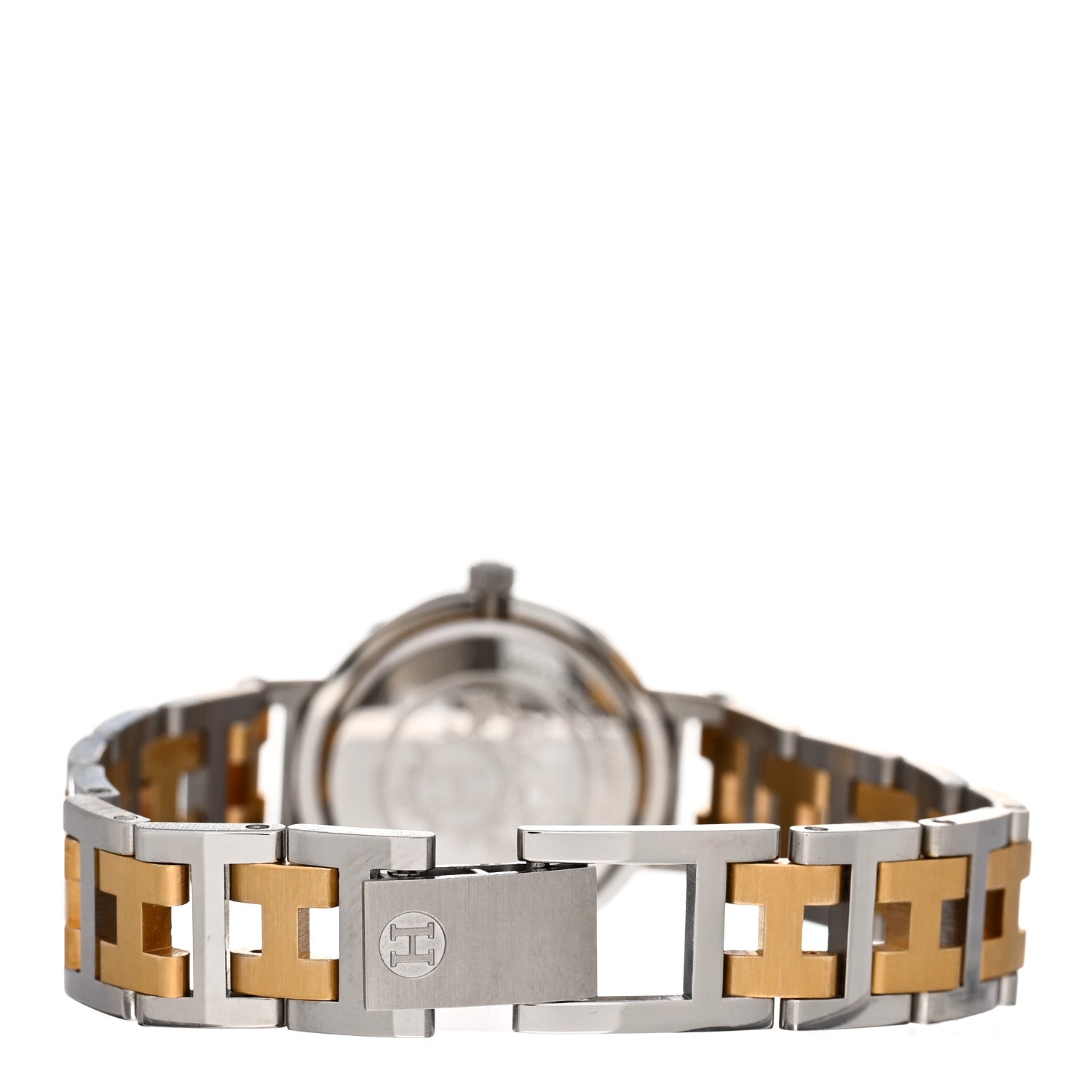 Hermes Stainless Steel 24mm Clipper Quartz Watch Gold 3 of 4