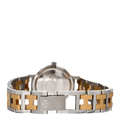 Hermes Stainless Steel 24mm Clipper Quartz Watch Gold 3 of 4