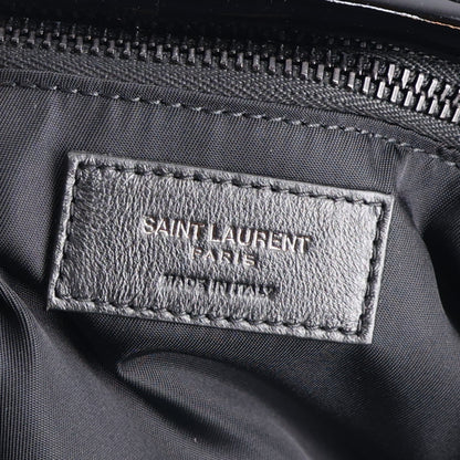 Saint Laurent Patent Wide Puffer Maxi Tote Black 5 of 9