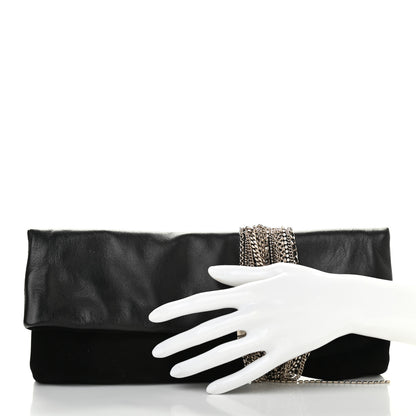 Jimmy Choo Calfskin Chandra Clutch Black 2 of 11