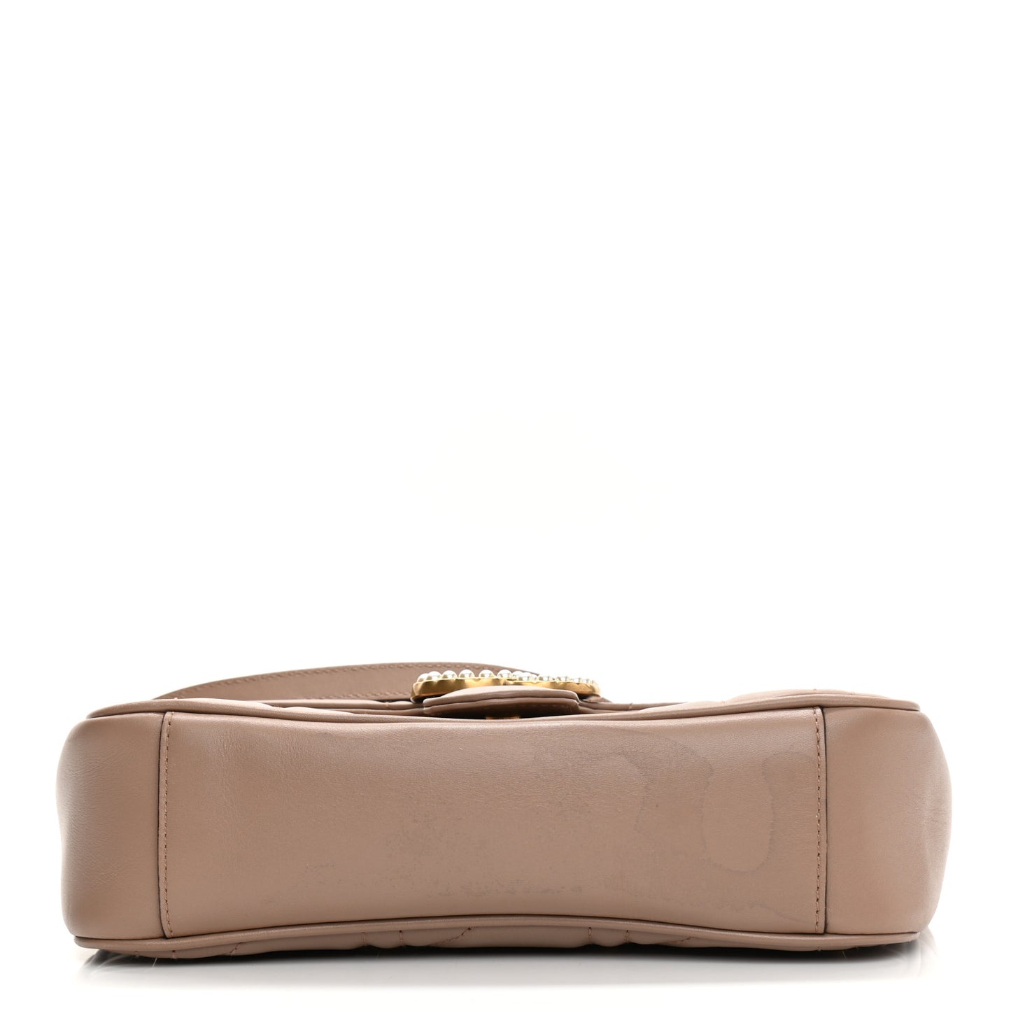 Calfskin Matelasse Studded Mini Pearly GG Marmont Shoulder Bag Porcelain Rose