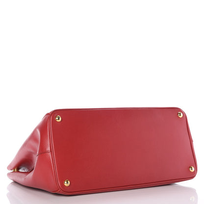 Prada Saffiano Lux Large Tote Rosso 4 of 13