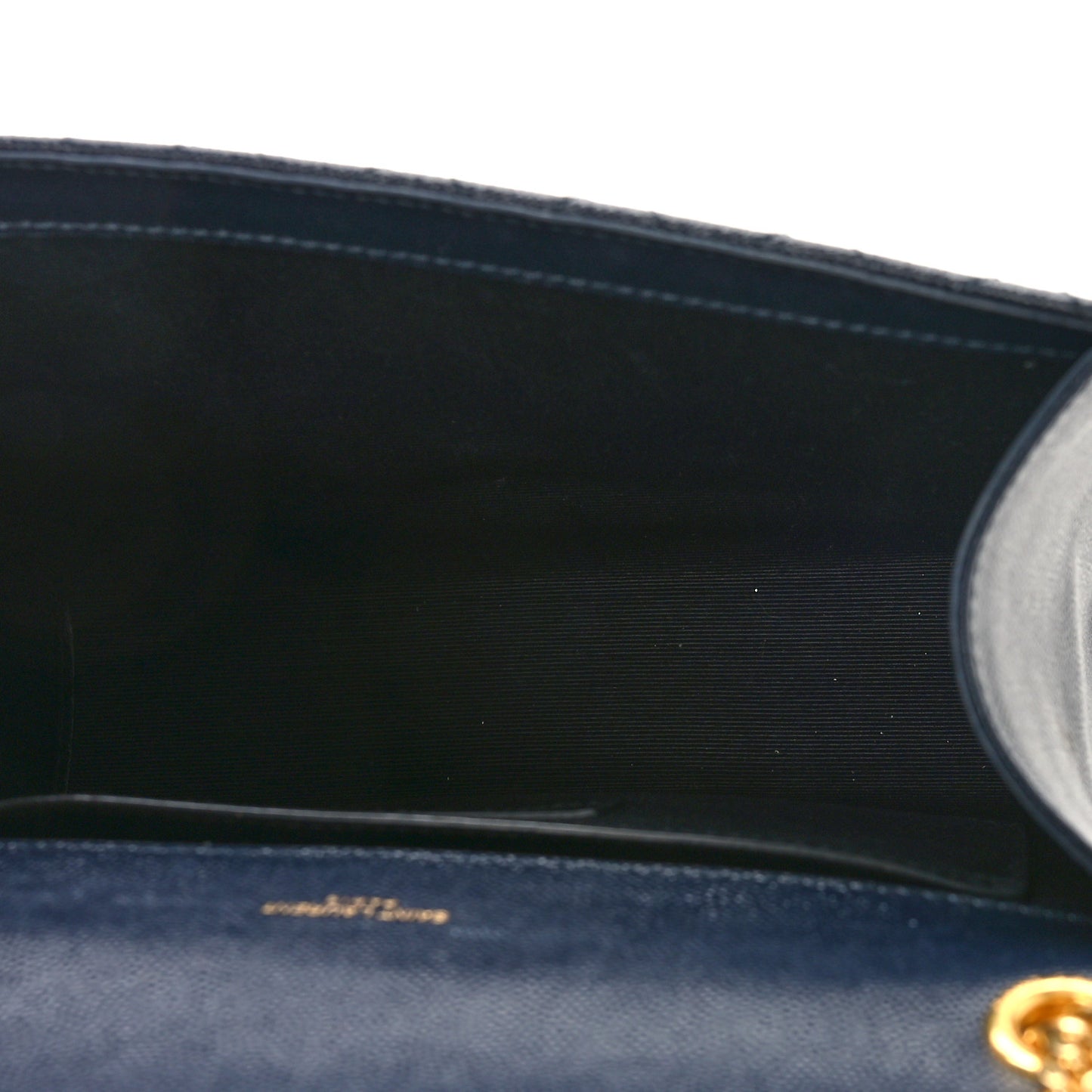 Grain De Poudre Textured Mixed Matelasse Triquilt Medium Monogram Satchel Deep Marine