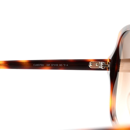 Celine Acetate Square Sunglasses CL40172U Tortoise 6 of 7