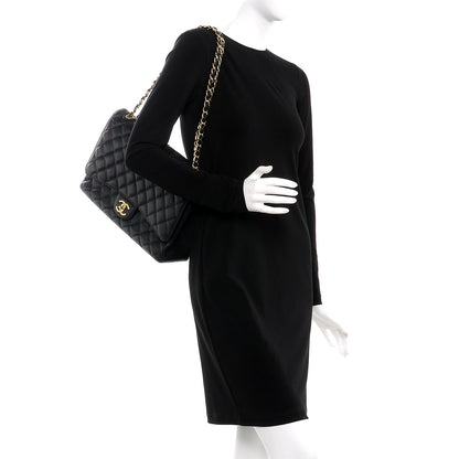 Chanel Caviar Quilted Maxi Double Flap Black 3 of 18