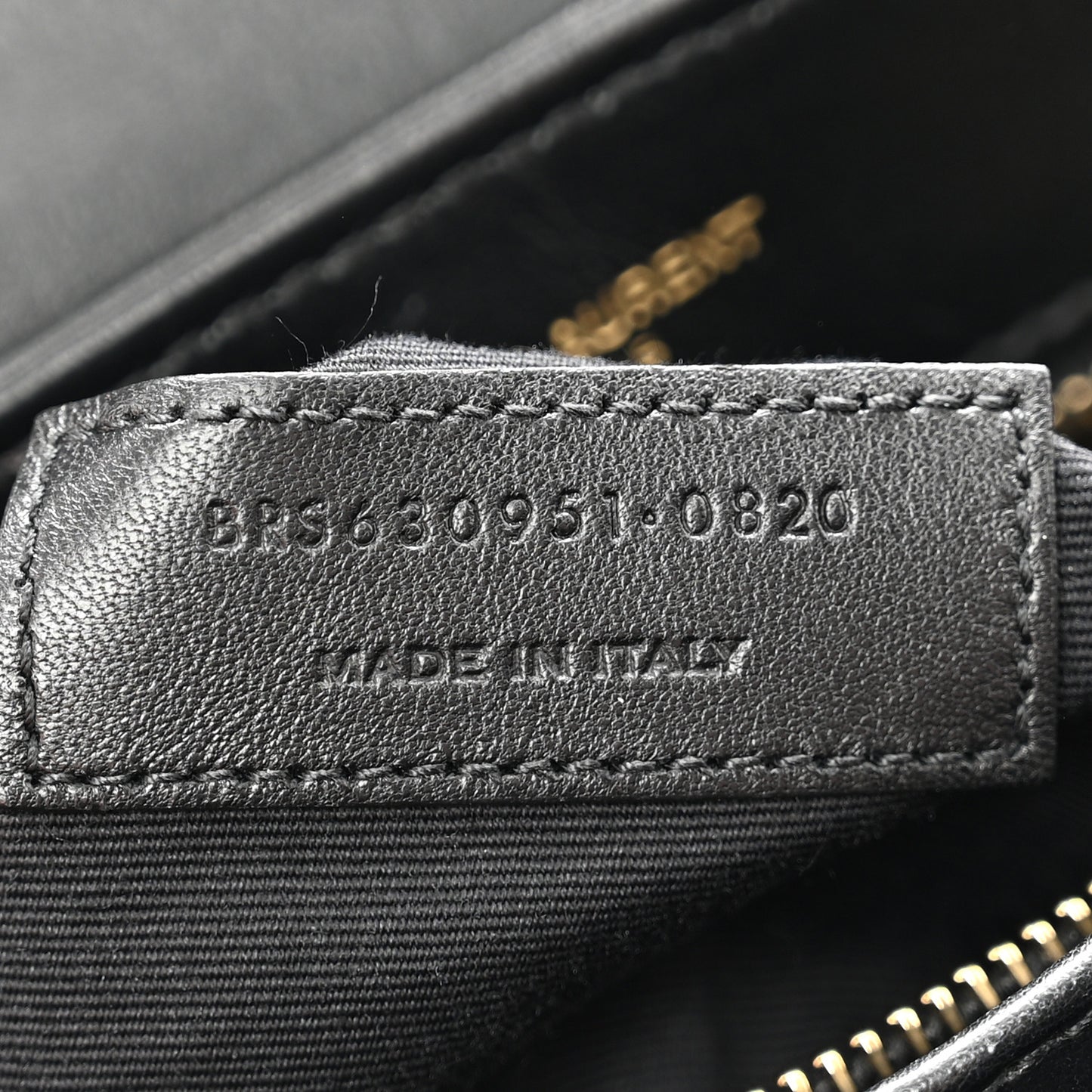 SAINT LAURENT Calfskin Y Quilted Monogram Toy Loulou Crossbody Bag Black