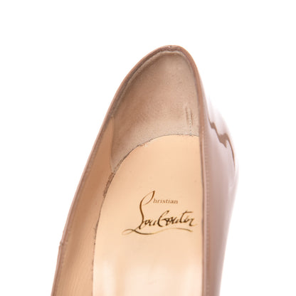 Christian Louboutin Patent So Kate 120 Pumps 39.5 Nude 10 of 12