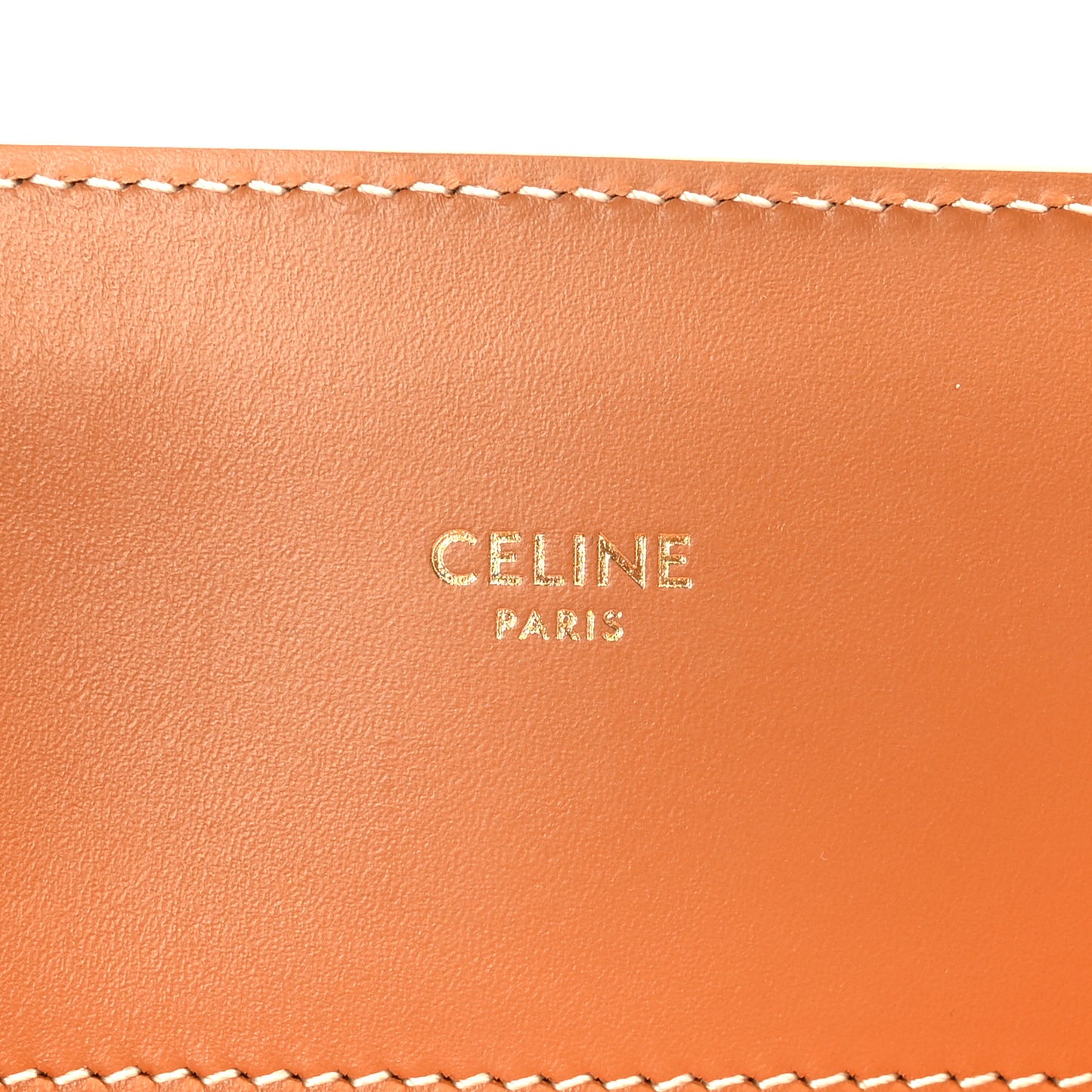Canvas Calfskin Logo Print Small Vertical Cabas Natural Tan