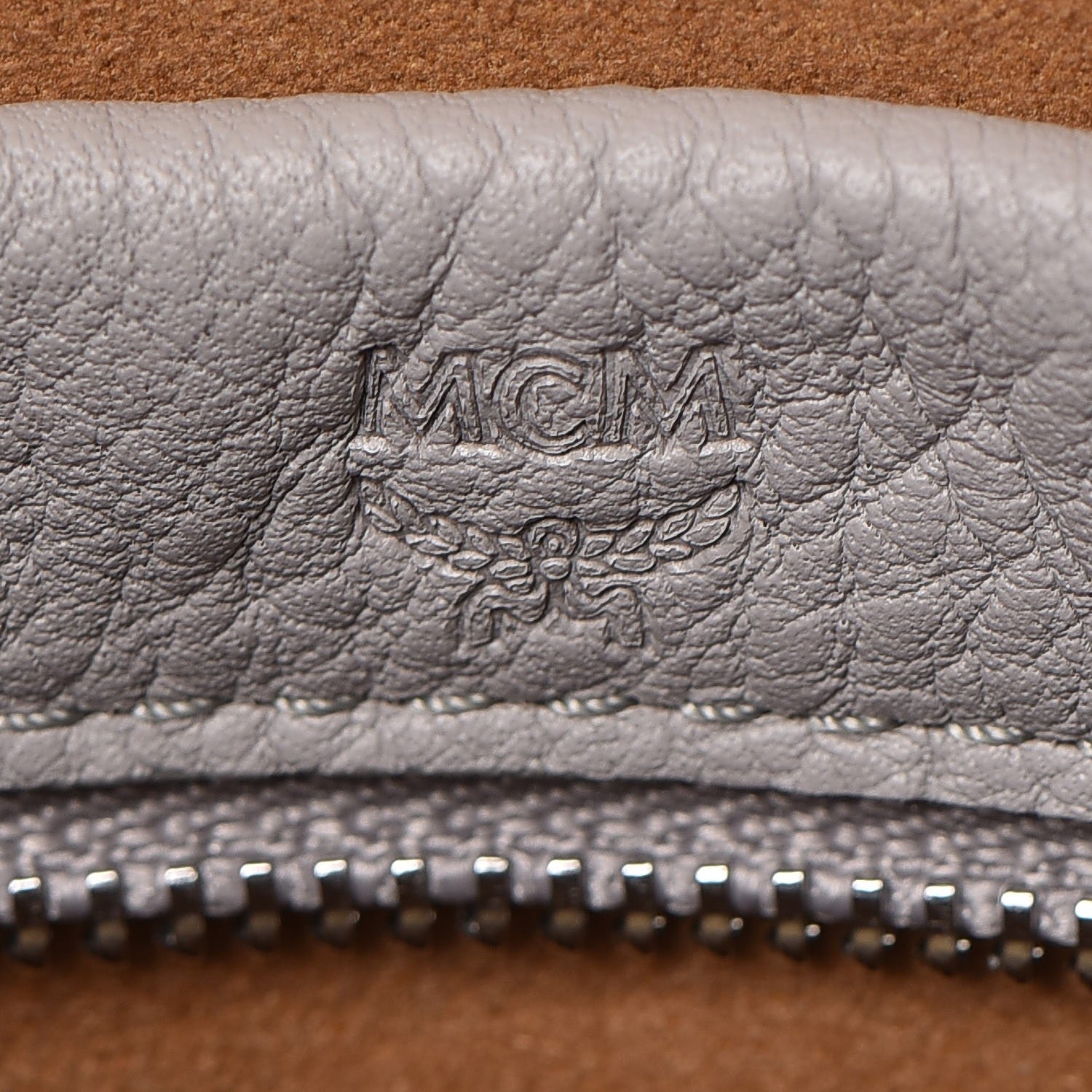 MCM Calfskin Ottomar Monogram Sarah Convertible Hobo Dove 15 of 16