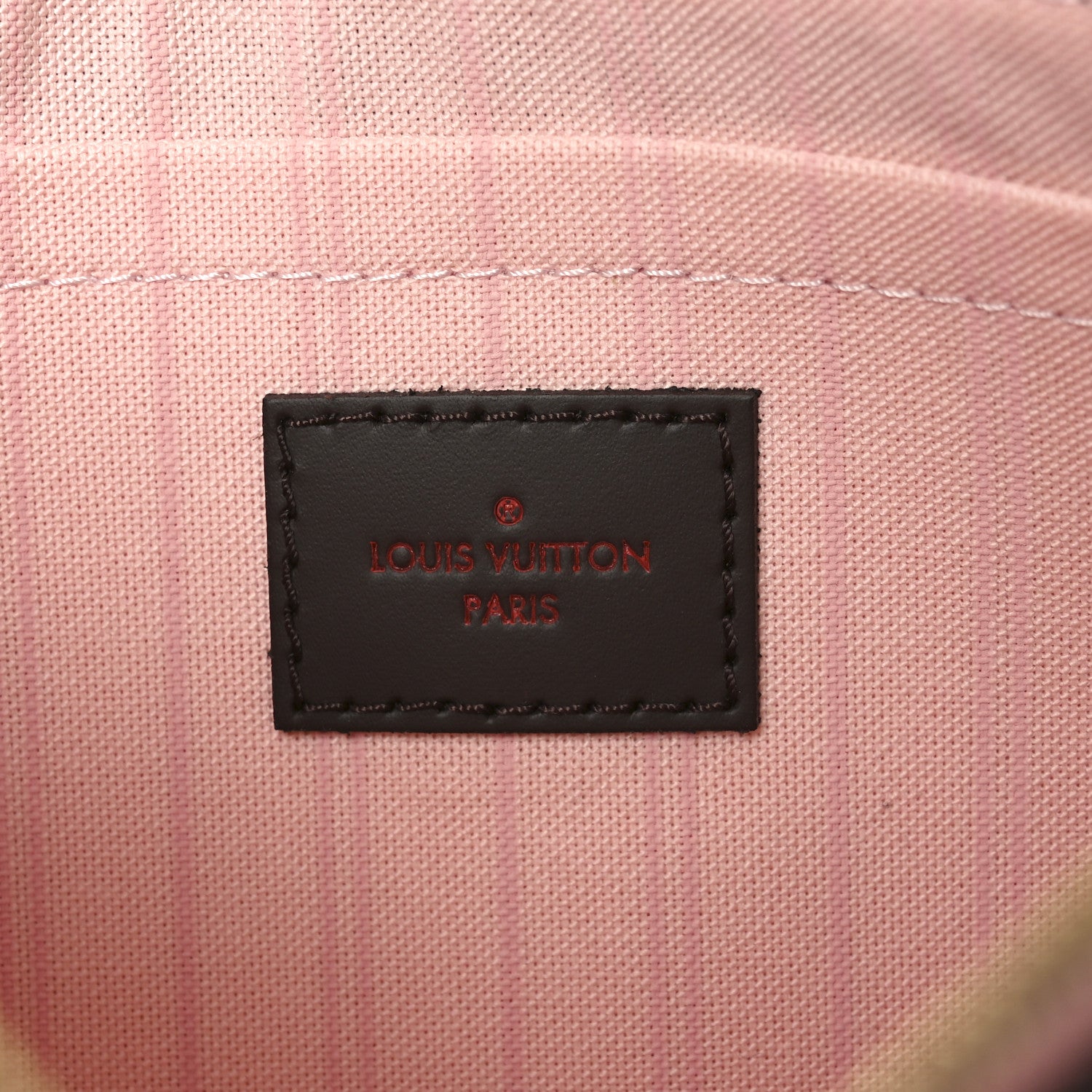 Louis Vuitton Damier Ebene Neverfull MM GM Pochette Rose Ballerine 6 of 6