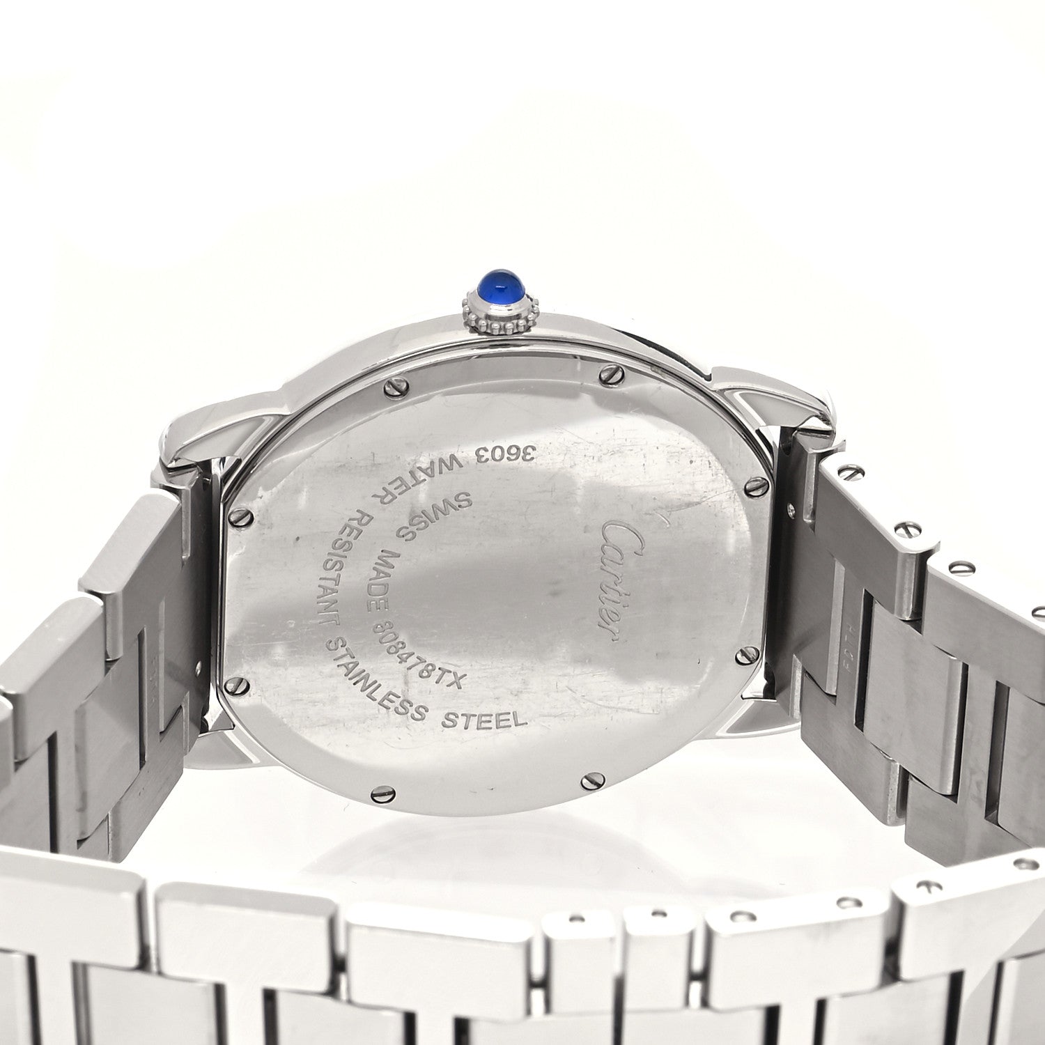 Cartier Stainless Steel 36mm Ronde Solo Quartz Watch 4 of 5