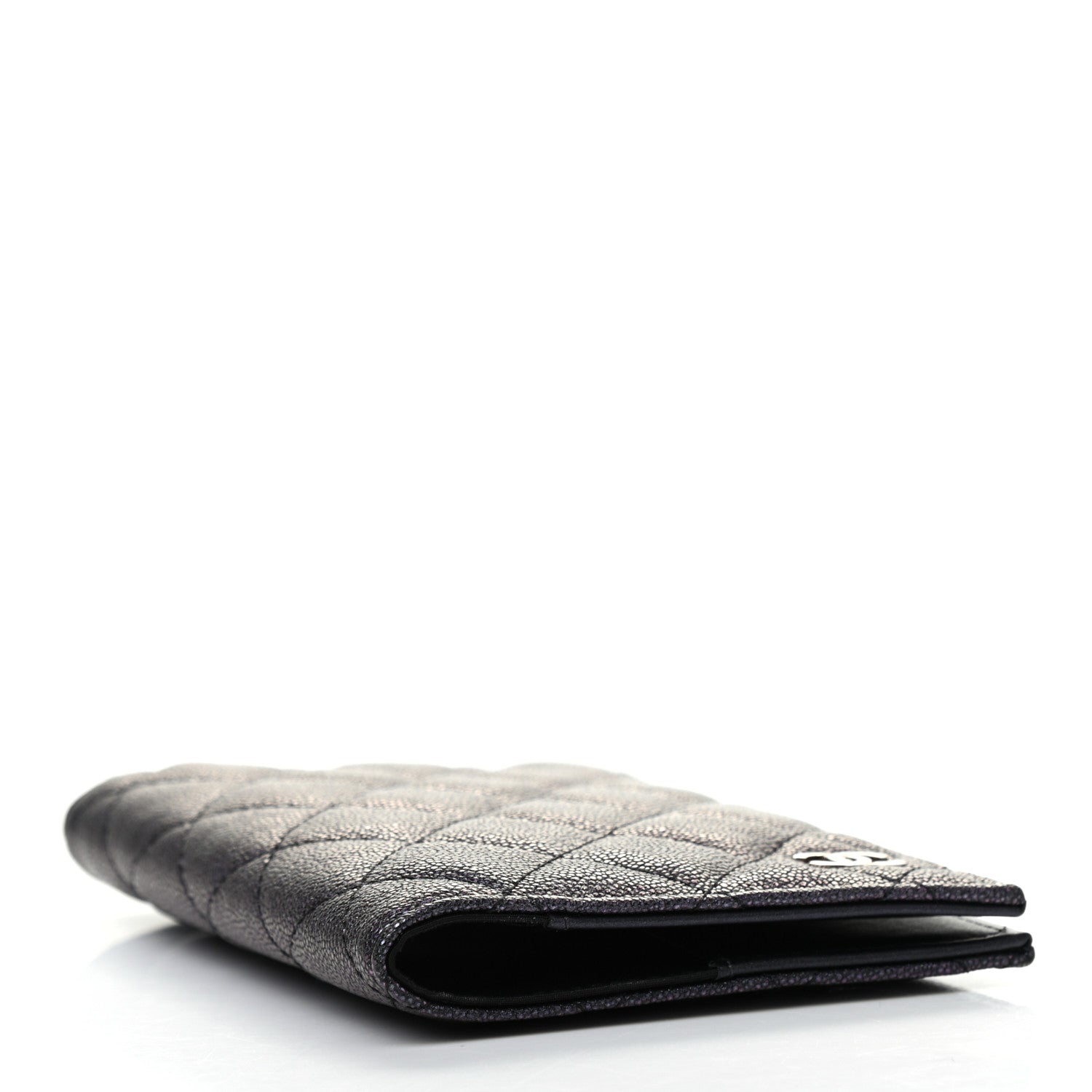Chanel Iridescent Caviar Quilted Passport Holder Black 4 of 7
