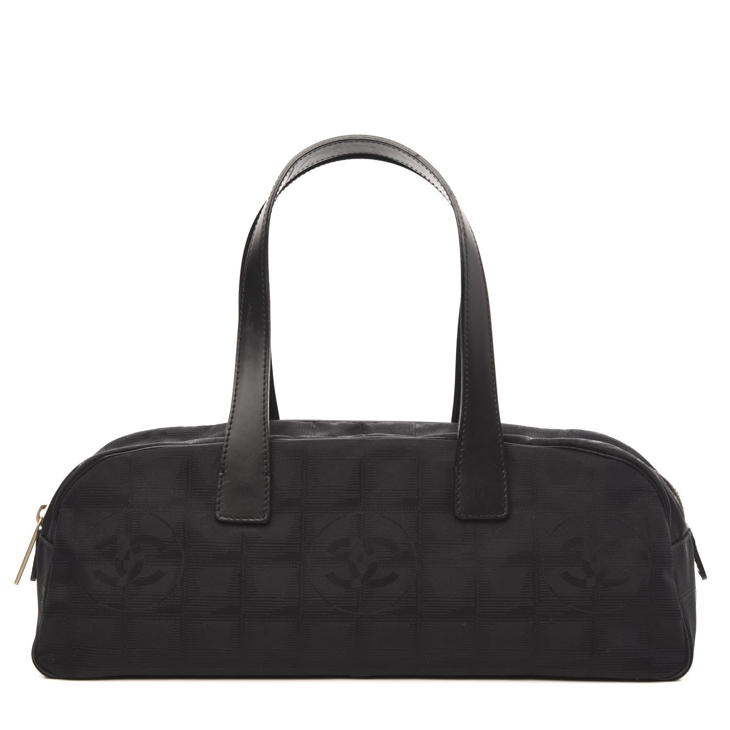 Chanel Nylon Travel Bowler Black 1 of 10