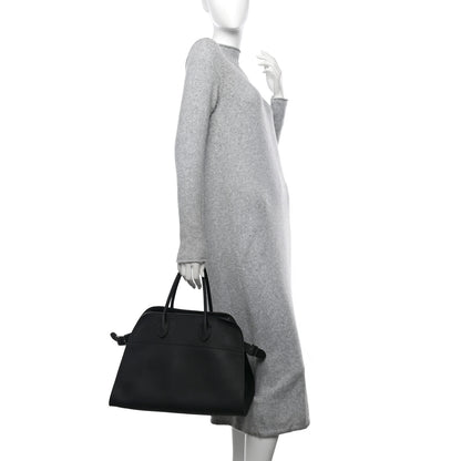 The Row Matte Grained Calfskin Soft Margaux 15 Black 2 of 9