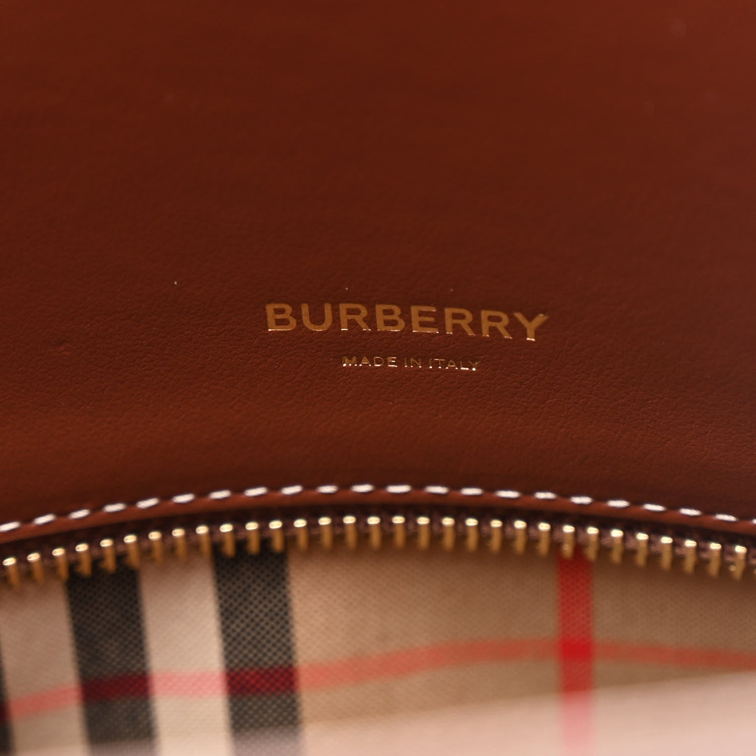 Burberry Calfskin Vintage Check Small Two Handle Title Bag  Black 5 of 9
