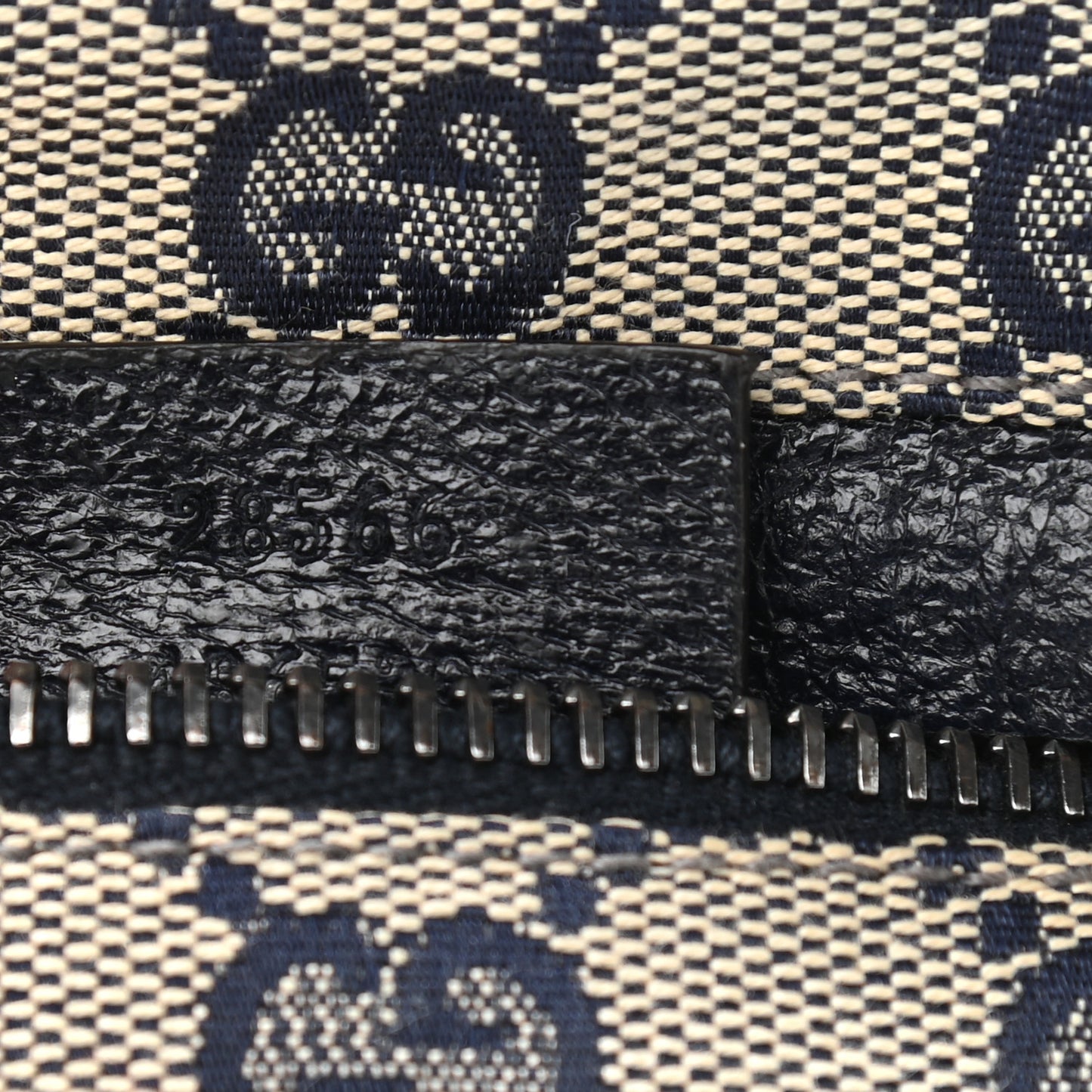 GG Monogram Web Double Pocket Belt Bag Navy