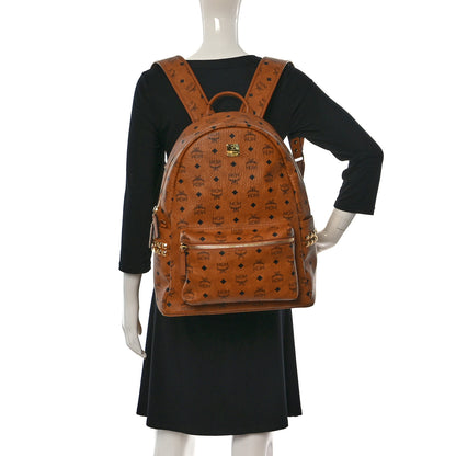 MCM Visetos Medium Side Studs Stark Backpack Cognac 2 of 8