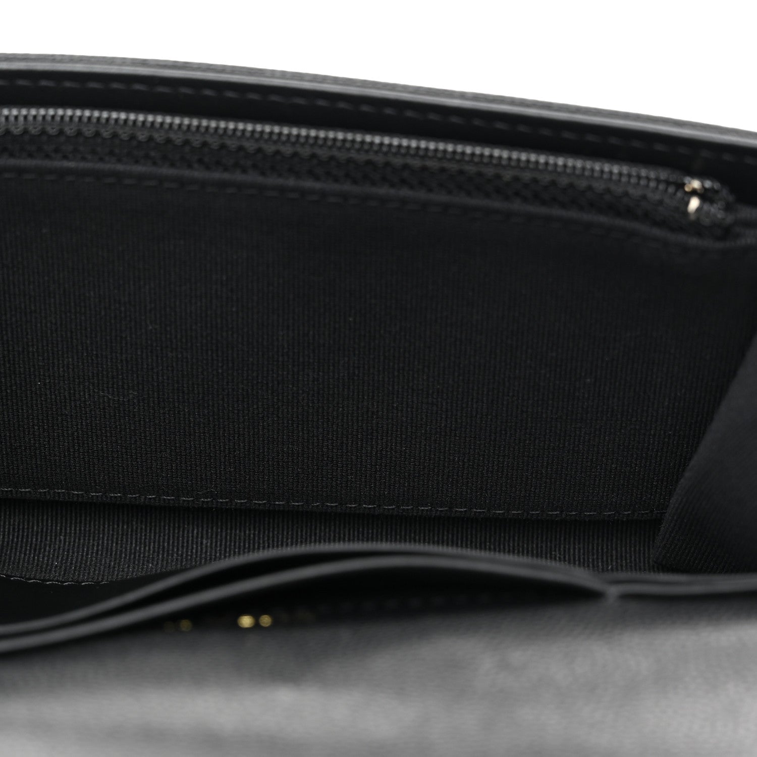 Chanel Caviar Quilted Crystal CC Large Gusset Flap Wallet Black 5 of 8