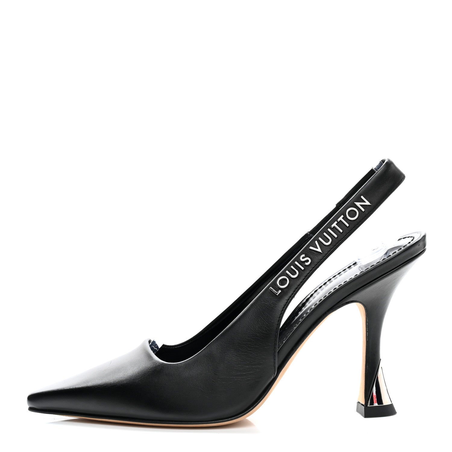Louis Vuitton Calfskin Slingback Pumps 35 Black 1 of 11