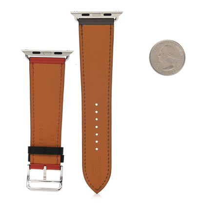 Hermes Swift 40mm Apple Watch Band Etain Brique 2 of 4