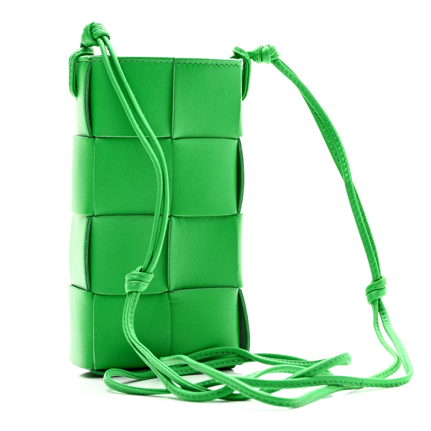 Nappa Maxi Intrecciato Phone Pouch Parakeet