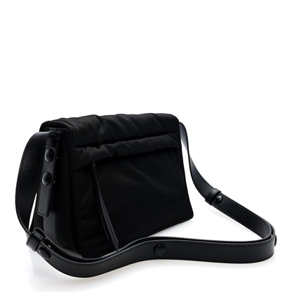 Prada Re-Nylon Vitello Padded Small Flap Shoulder Bag Black 3 of 9