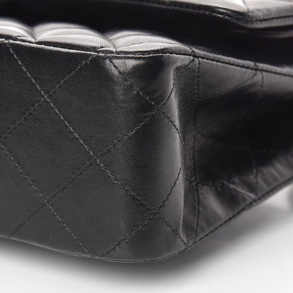 Chanel Lambskin Quilted Medium Double Flap Black 10 of 18