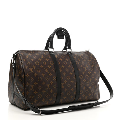 Louis Vuitton Monogram Macassar Keepall Bandouliere 45 3 of 10