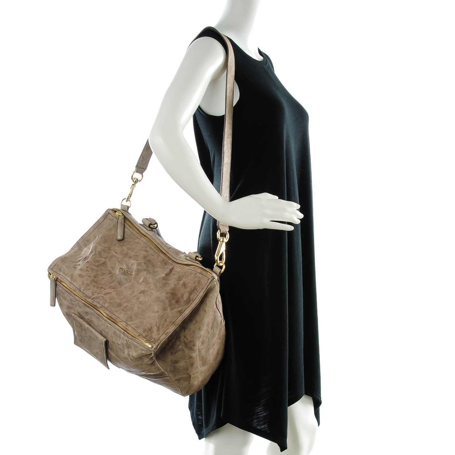 Givenchy Tumbled Sheepskin Large Pandora Grey 2 of 7