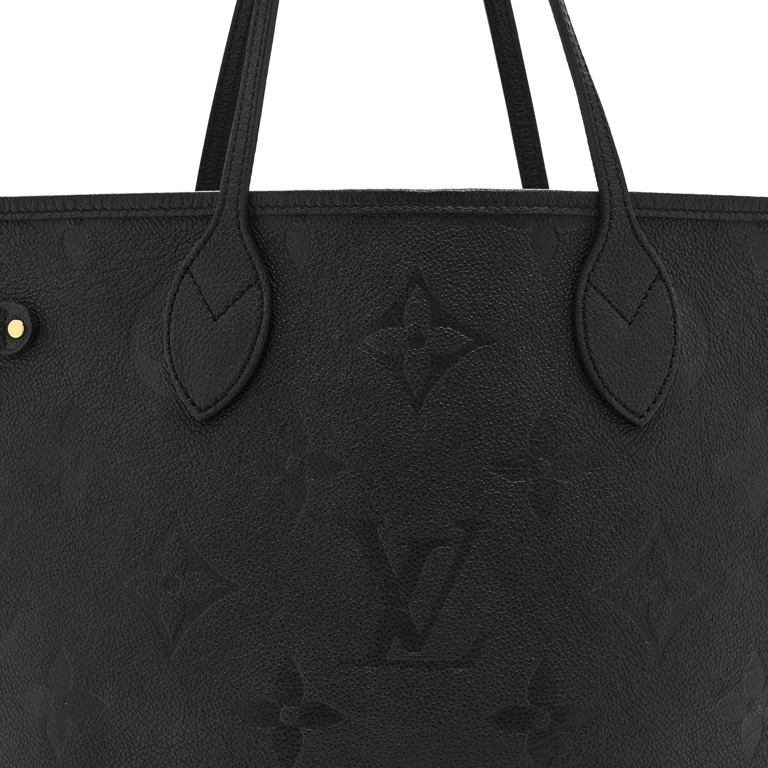 Louis Vuitton Empreinte Monogram Giant Neverfull MM Black 9 of 10