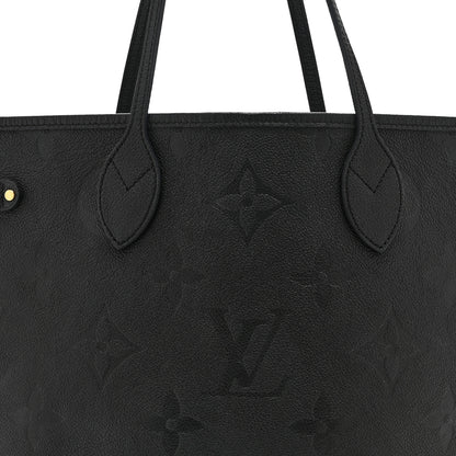 Louis Vuitton Empreinte Monogram Giant Neverfull MM Black 9 of 10