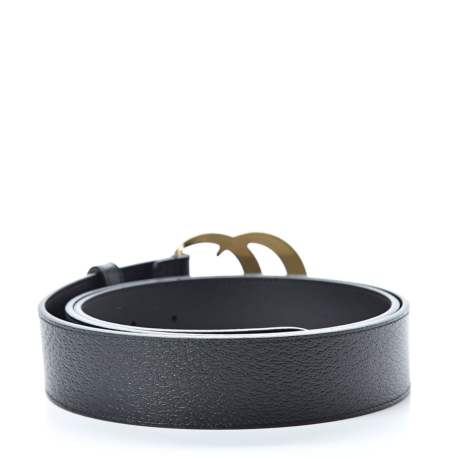 Gucci Textured Calfskin Double G 40mm Belt 110 44 Black 3 of 7