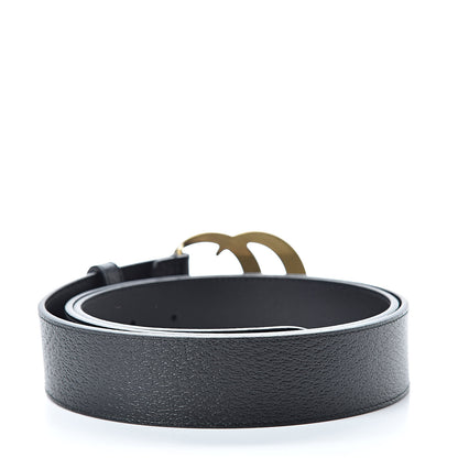 Gucci Textured Calfskin Double G 40mm Belt 110 44 Black 3 of 7