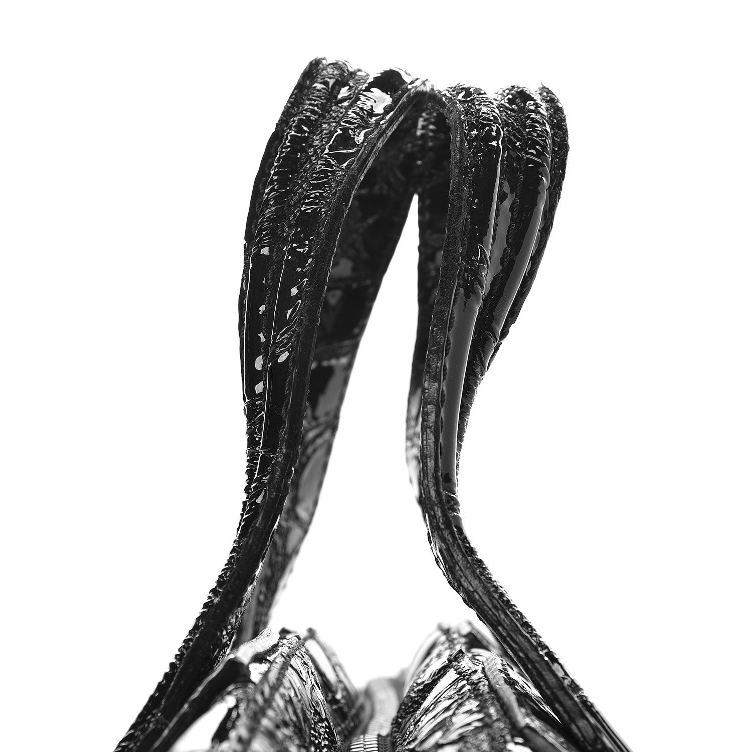 Givenchy Patent Crocodile Embossed Medium Nightingale Black 9 of 11
