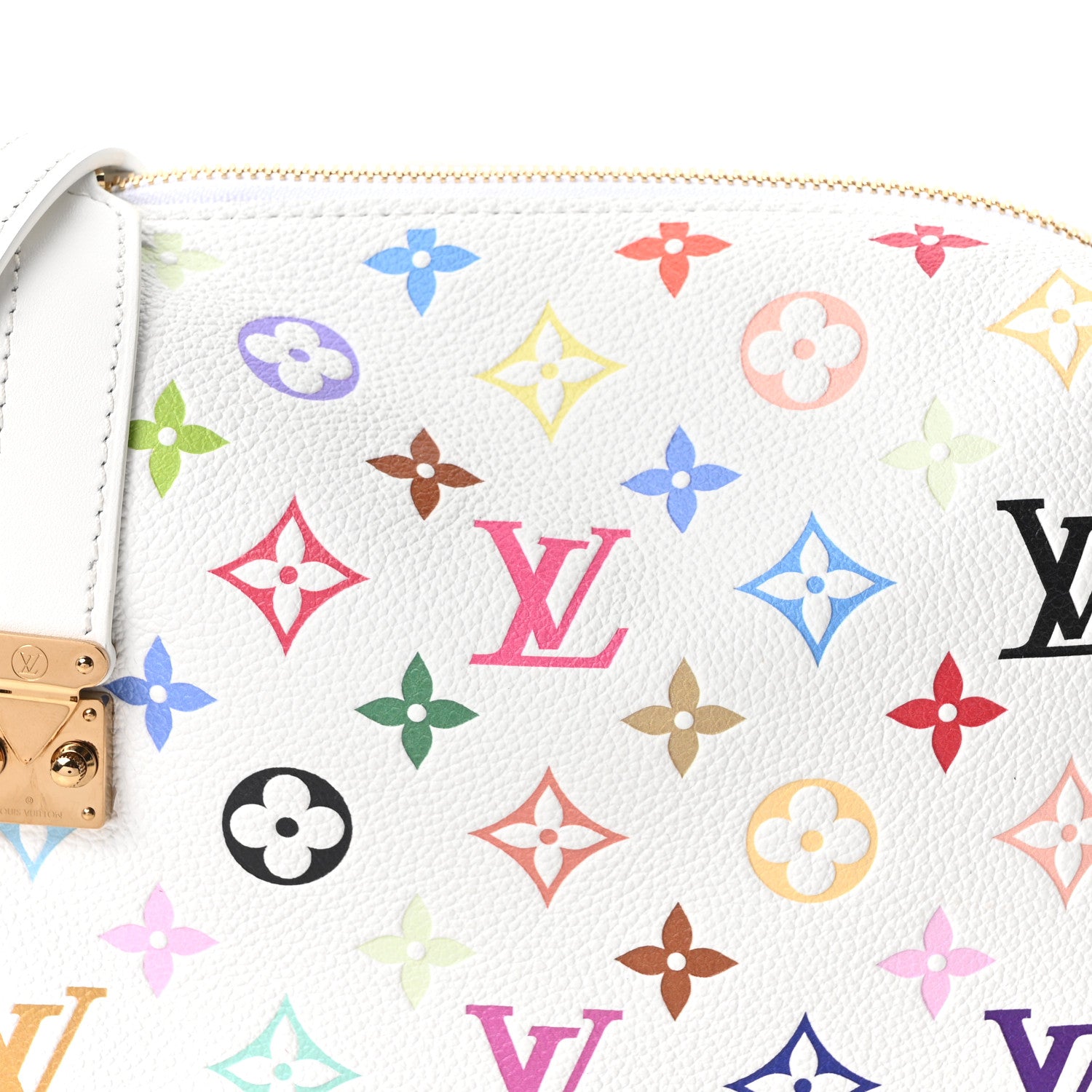 Louis Vuitton LV x TM Cowhide Monogram Multicolor Side Trunk MM White 7 of 9