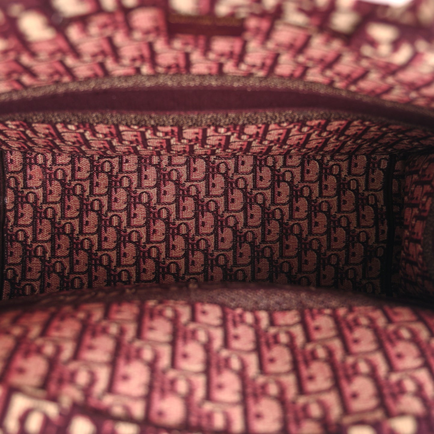Oblique Large Book Tote Burgundy Multicolor