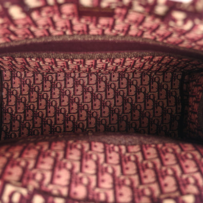 Christian Dior Oblique Large Book Tote Burgundy Multicolor 5 of 10