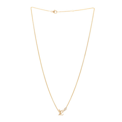 Louis Vuitton 18K Yellow Gold Diamond Idylle Blossom LV Pendant Necklace 3 of 4