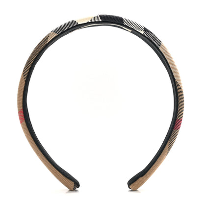 Burberry Canvas Nova Check Headband 1 of 4