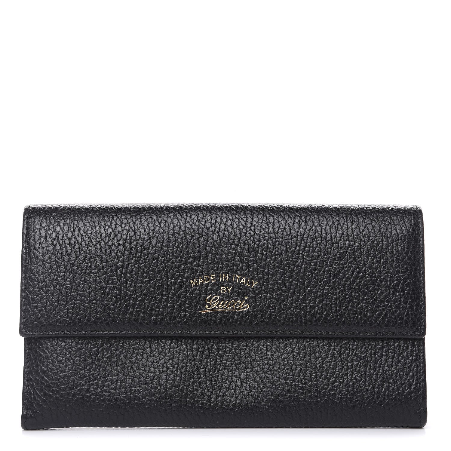 Gucci Dollar Calfskin Swing Continental Wallet Black 1 of 10