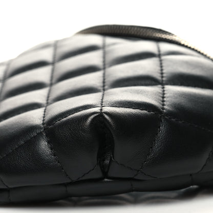 Chanel Lambskin Quilted Waist Belt Bag Black 10 of 10