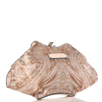 Alexander McQueen Silk Lace Print De Manta Clutch 3 of 11