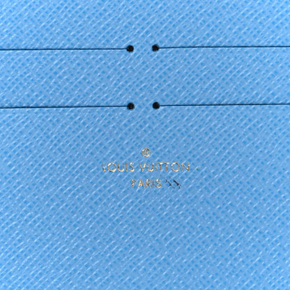 Louis Vuitton Monogram 2021 Christmas Animation China Wall Pochette Felicie Chain Wallet Myosotis Blue 14 of 15