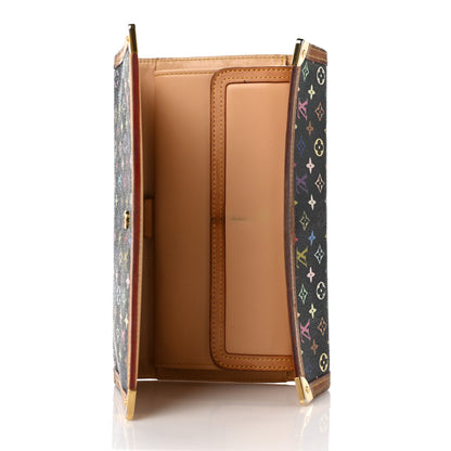 Louis Vuitton Monogram Multicolor Porte Tresor International Wallet Black 5 of 13