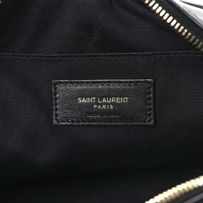 Saint Laurent SAINT LAURENT Calfskin Matelasse Monogram Lou Camera Bag Black 6 of 9