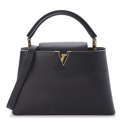 Louis Vuitton Taurillon Capucines PM Black 1 of 9