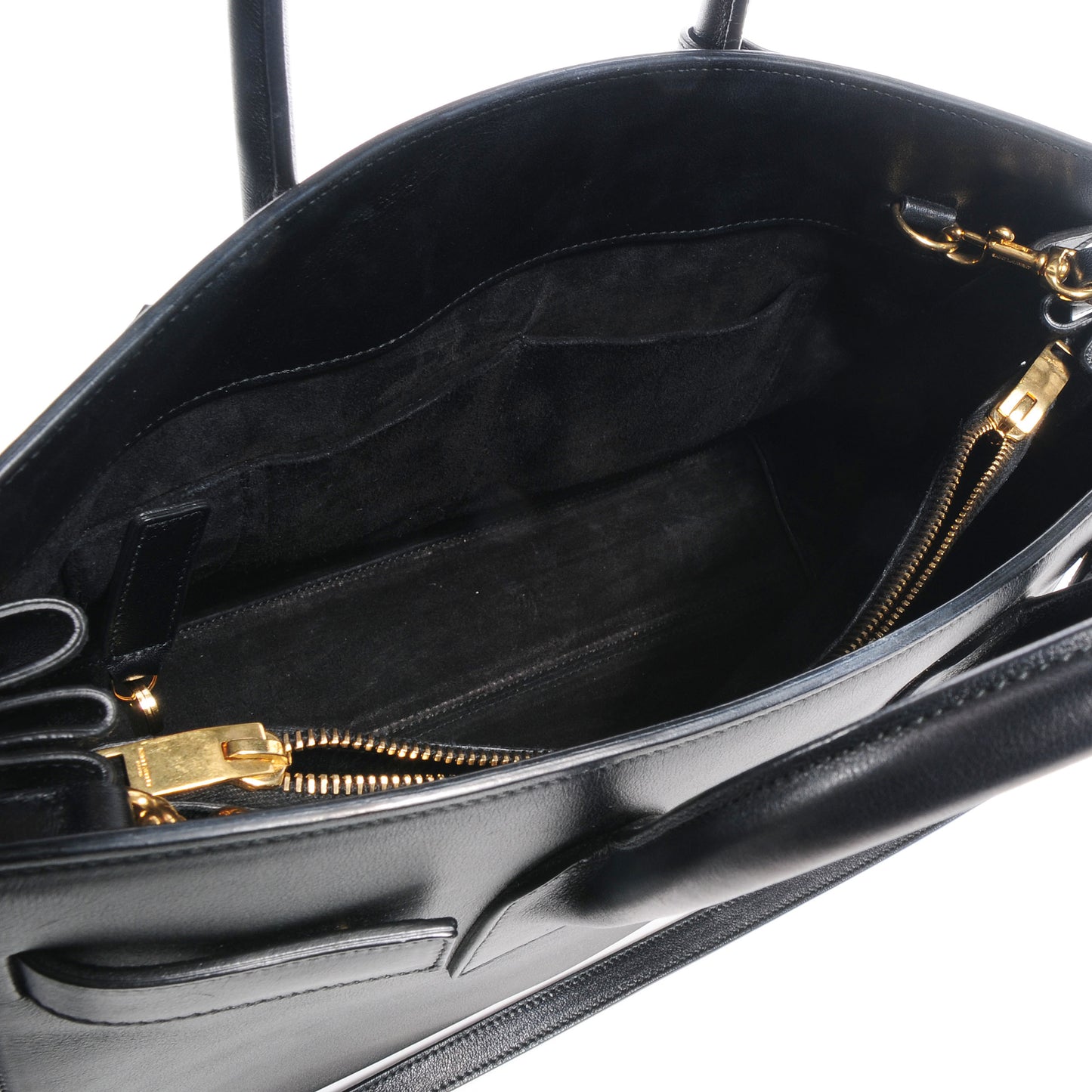 Leather Small Sac de Jour Black