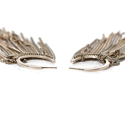 Chanel Chain CC Hoop Earrings Gold 4 of 7