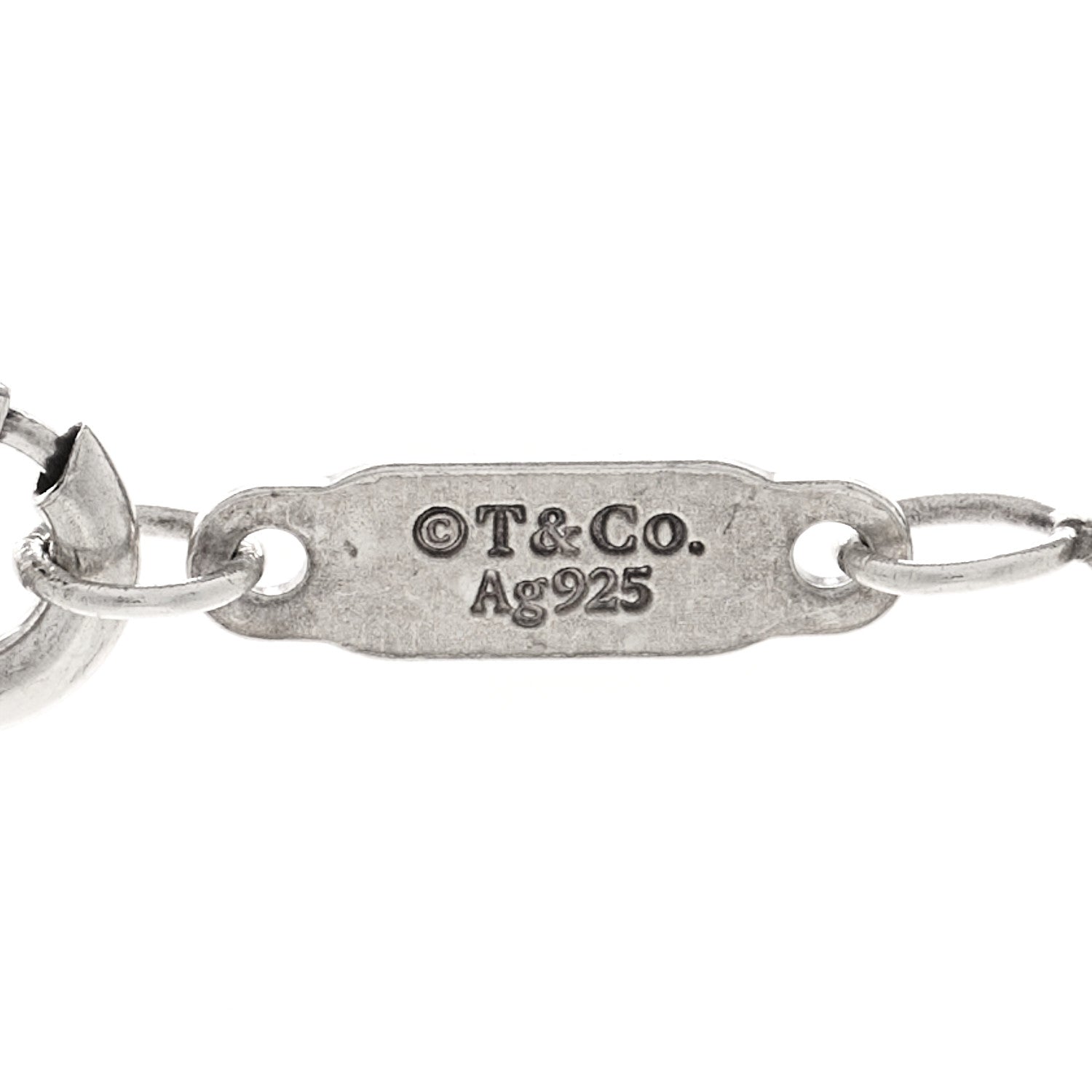 Tiffany Sterling Silver 1837 Makers Bar Pendant Necklace 5 of 5